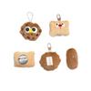 Cartoon Cookie Plush Brooch and Hair Clip Accessory