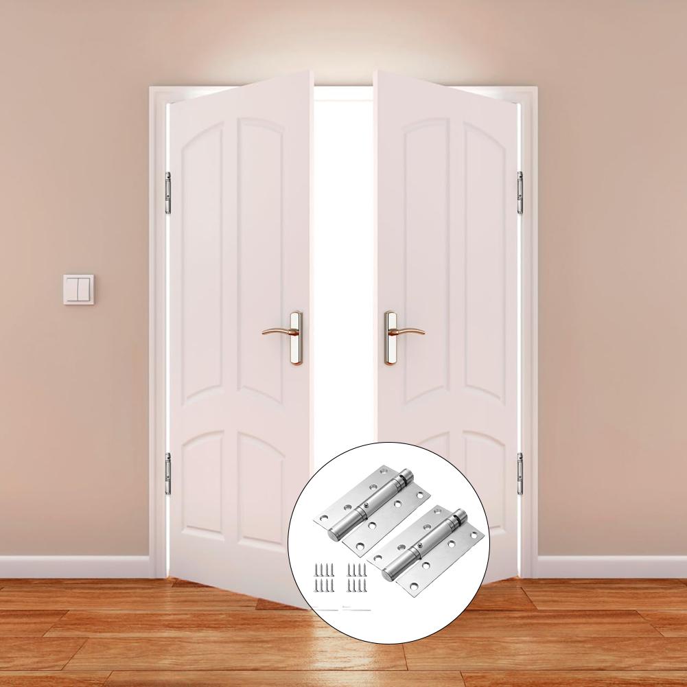 2PCS Door Hinges Door Closing Hinges Rotating Door Hinges For Room Doors And Wooden Doors Automatic Door Closing Hinge
