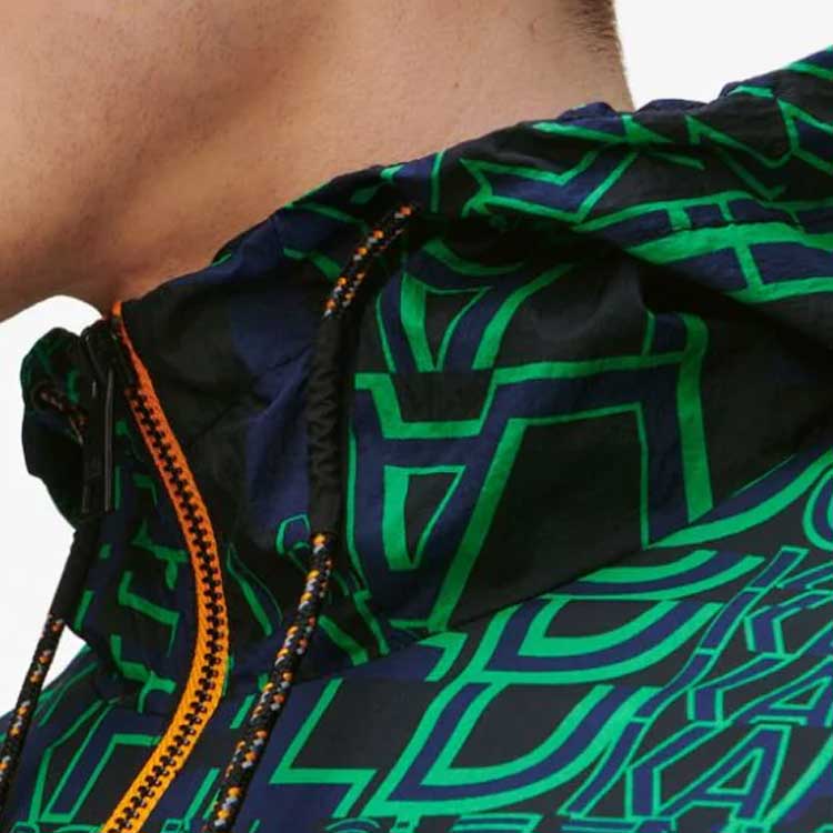 Karl Lagerfeld Urban Street Social Logo Print Casual Hooded Parka Men Outerwear 235M1505Q81