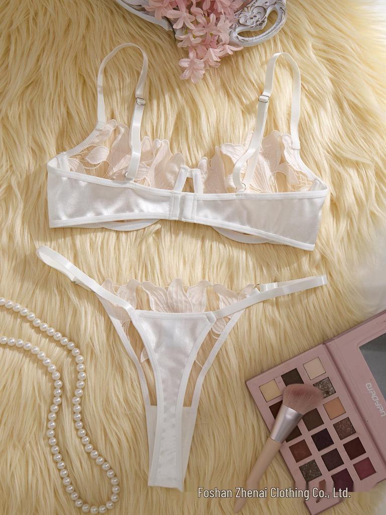 Ultra-Thin Sexy European & American Lingerie Set: Sensual Bra & Thong