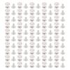 50 Set Flat Head Stud Screw Rivets Leather Round Metal Back Nipple Studs Leathercraft Supplies 8mm Zinc Alloy Silver