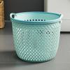Japanese Style Waterproof Laundry & Storage Basket: Portable, Hollow Design for Clothes and Sundries.