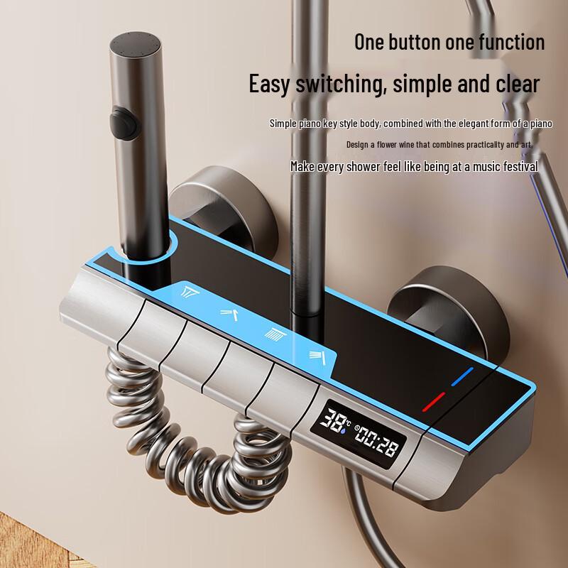 LANGZHIWEN Pressurized Bathroom Shower Set