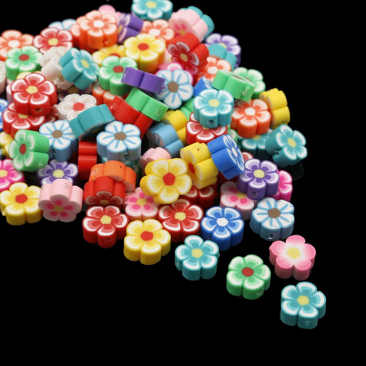 

Бусины-распорки из полимерной глины в стиле бабочки и розы для изготовления ювелирных изделий 12x4mm 25pcs