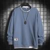 Drenge Efterår/Vinter Trendy Langærmet Hætteløs Pullover Sweatshirt - Falsk To-delt Design