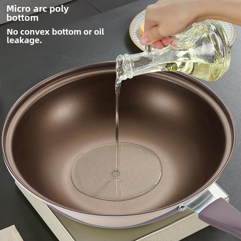Padella antiaderente Douyin Dual-Tone Titanium Low-Smoke - Compatibile con gas e induzione