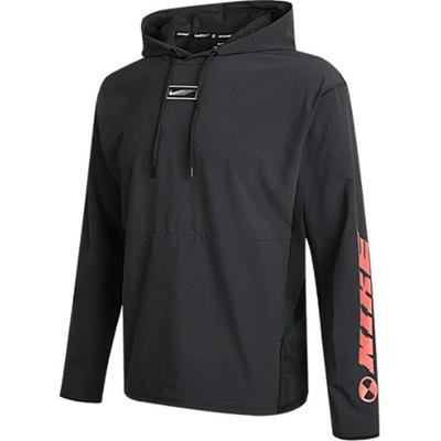 Sport Clash Casual Knit Pullover Training Hoodie Men Hoodie Black CZ1487-010