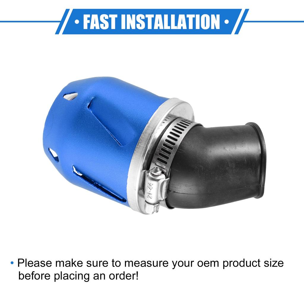 VekAuto Motorcycle Air Air Filter 35mm ID 90x60mm for Motorcycle ATV Durable Aluminum Alloy Blue