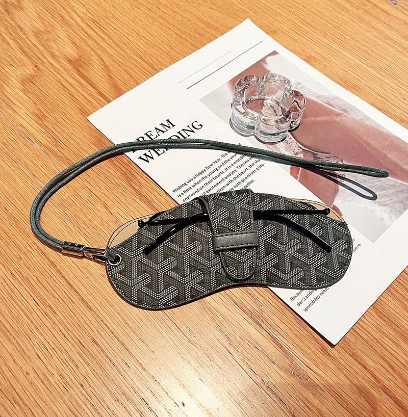 Stylish Universal Eyeglass Case with Lanyard: Myopia & Sunglasses Protection for Men and Women