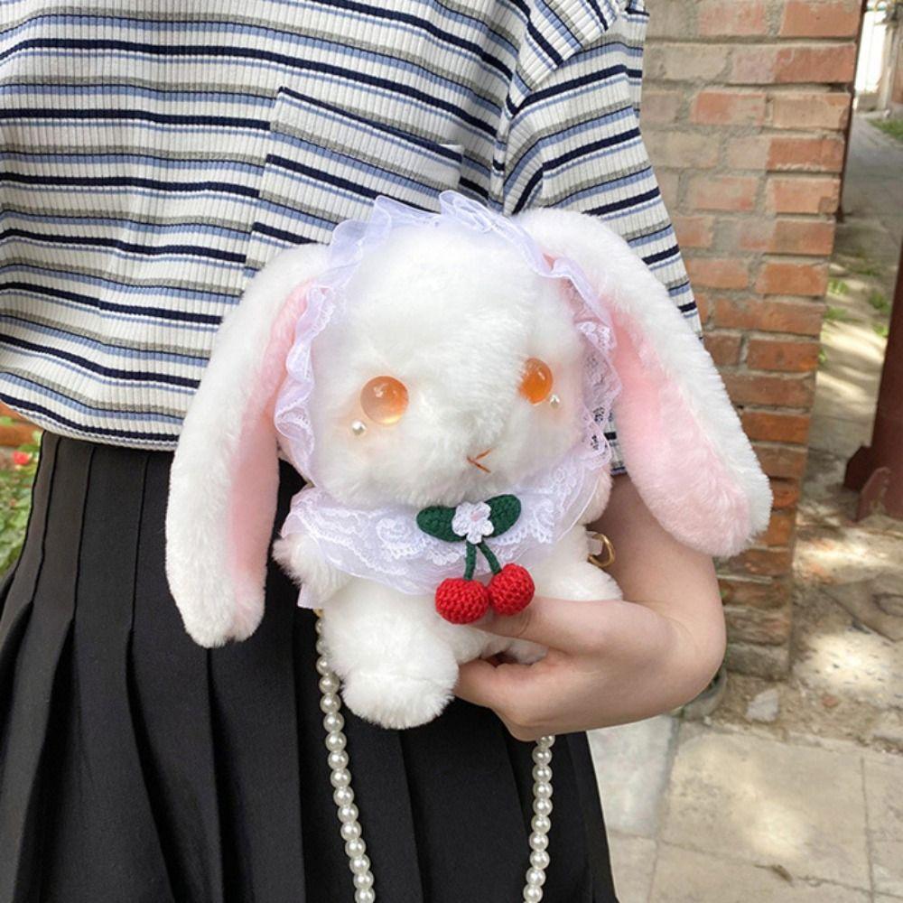 

Сумка через плечо Kawaii Bunny Crossbody Bags New Plush Bag розовый