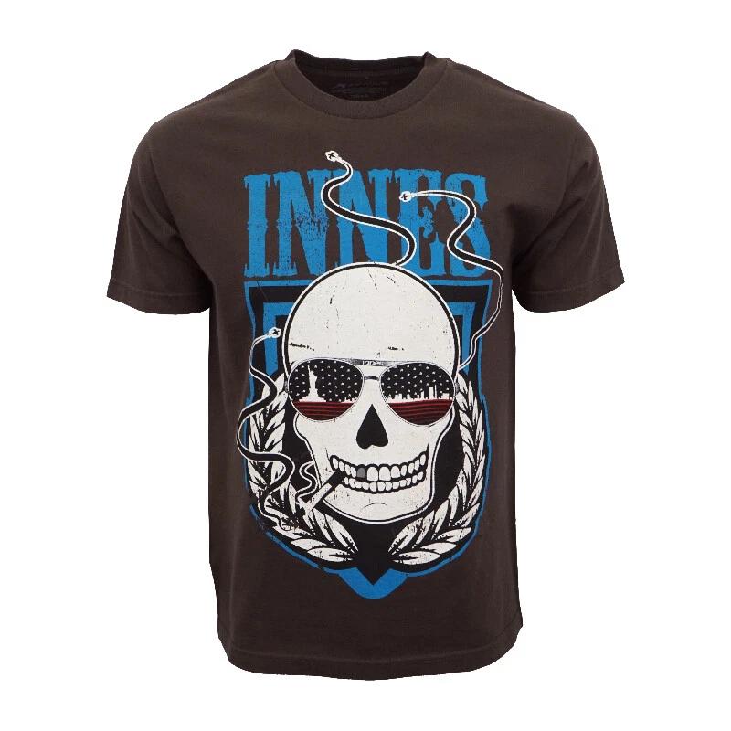 Men s Casual Graphic INNES MENS SKULL T SHIRT T-Shirt S