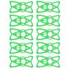 10pcs Bike Motorcycle Phone Mount Tether Silicone Handlebar Cradle Holder Band for Mountain Road BicycleGreen