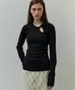Soiree Twist T-Shirt - Black