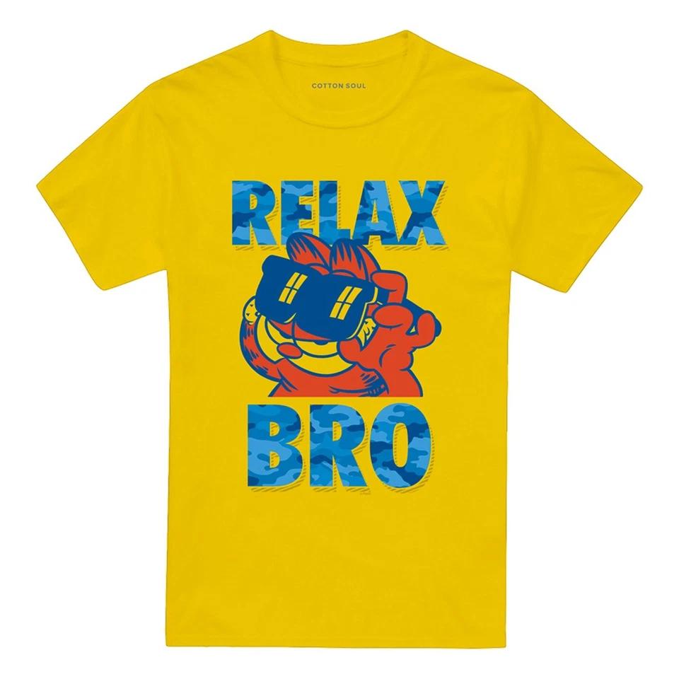 Garfield Relax Bro T-Shirt S-2XL, Yellow 4XL