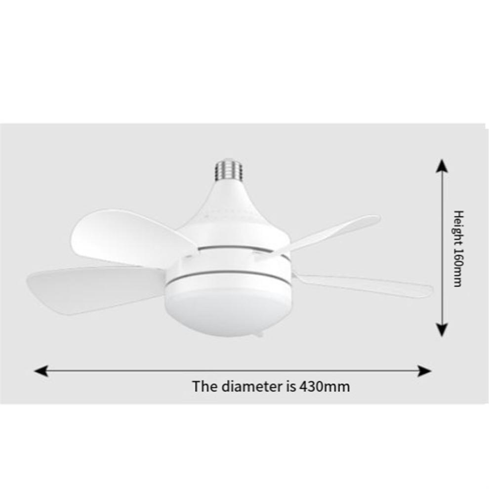Socket Ceiling Fans with Lights and Remote - Fan Light Dimmable Led Bulb,Screw in Small