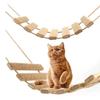 Wall Mounted Solid Wood Sisal Cat Climbing Ladder Scratcher Climber Furniture  Activity Cat Bridge Exclusive Amusement Park