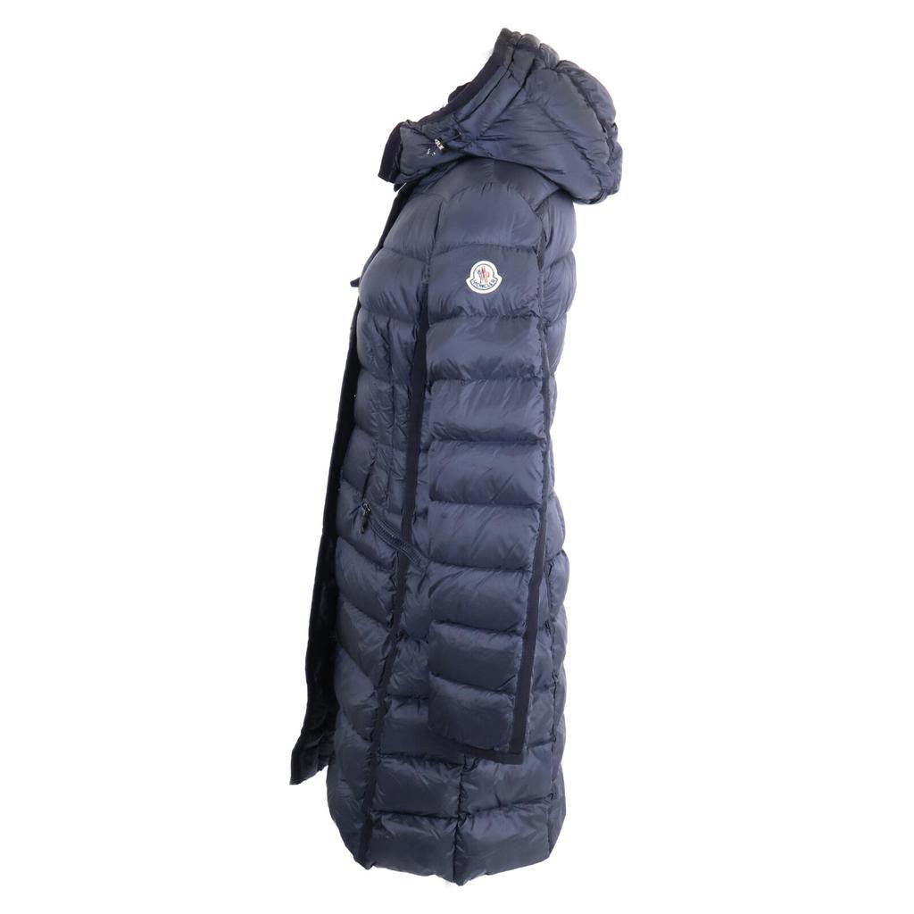 MONCLER HERMINE Hermine hooded down jacket coat O NavyUsed