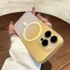 Luxury Transparent Magsafe Phone Case For iPhone 16 15 14 13 12 Pro Max Plus Matte Magnetic Bumper Back Cases Cover