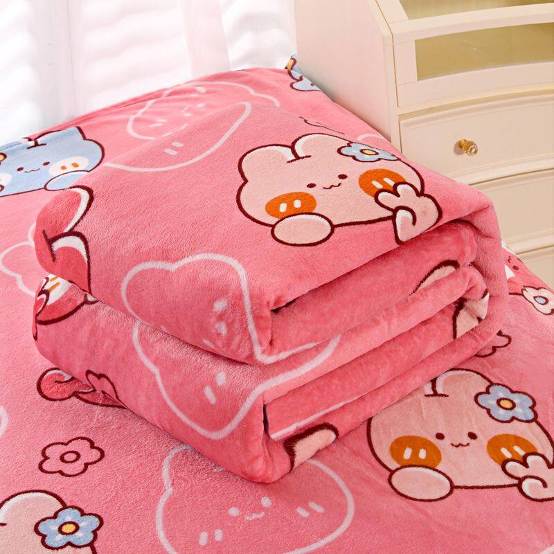 Meleg dupla vékony takaró rajzfilm egynapos takaró, puha flanel ágytakaró
