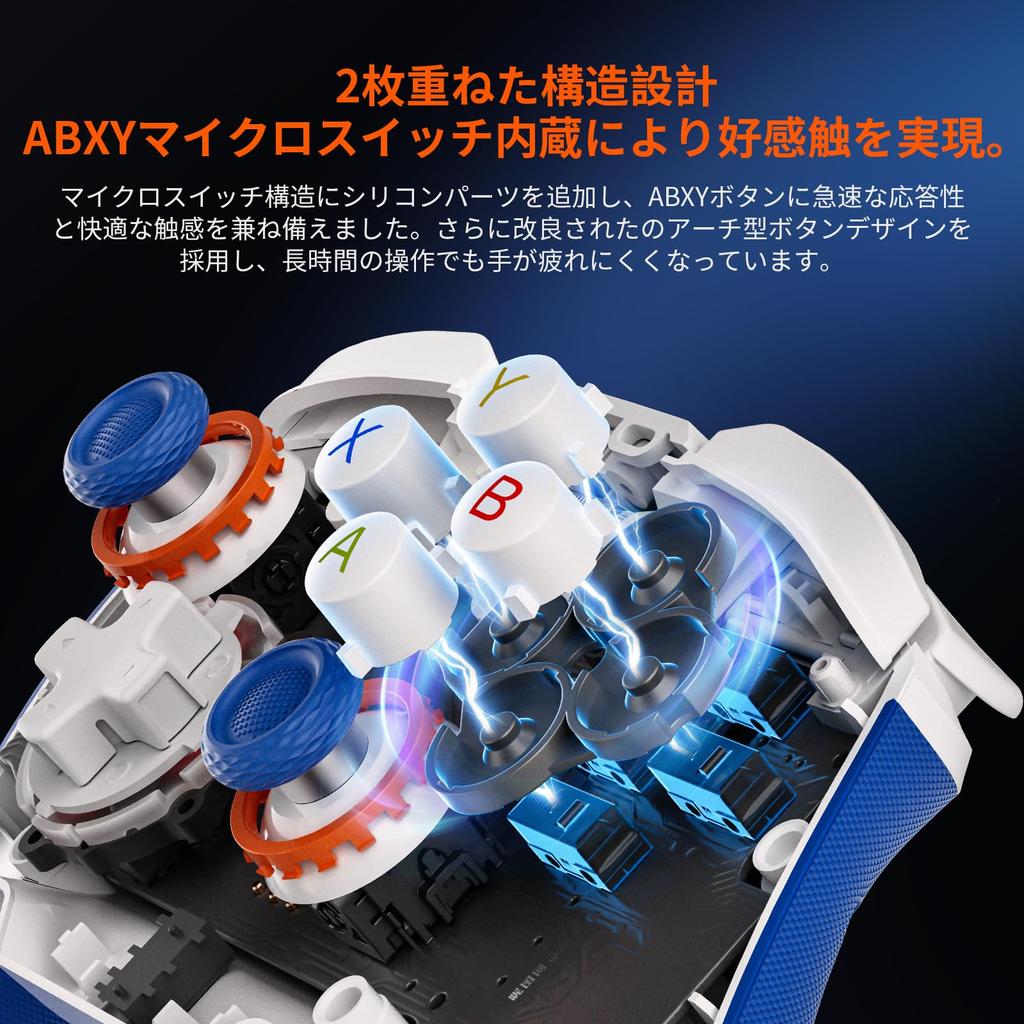 BIGBIG WON BLITZ2 2000Hz Polling 16 Mechanische Schalter Zweite Silikon 1000mAh Hoch App für FPS Pro Gamer Controller, Drahtlose/Kabelgebundene Verbindung, Rate,