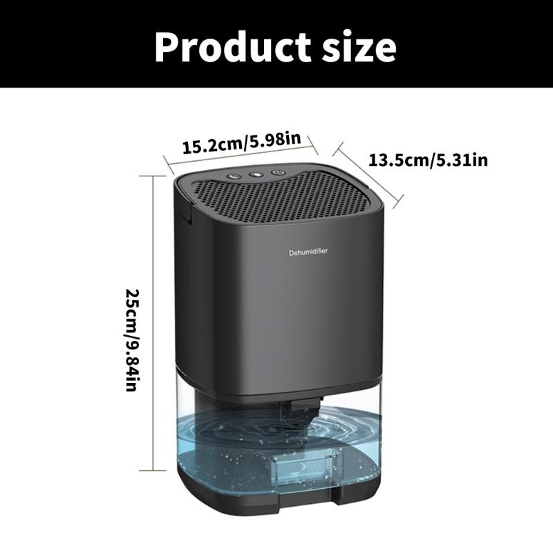 Quiet Small Dehumidifier Portable Air Dryer Home Dehumidifier Moisture Absorbers Suitable for Bedrooms and Studies