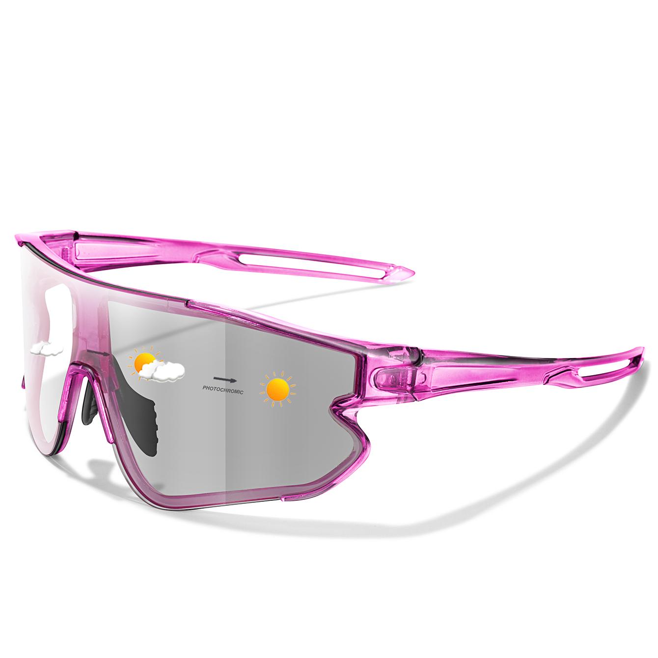 

Fashion Sports Photochromic Sunglasses Men Women Cycling Bicycle Road Windproof Eyewear Unisex Hiking Camping Driving Glasses