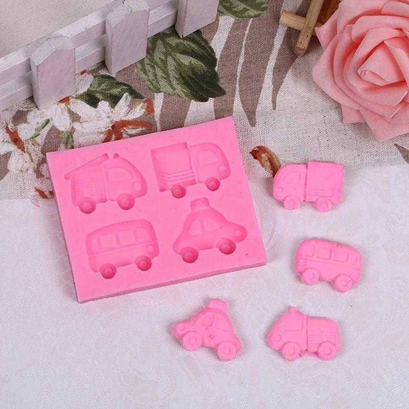 Buy Car Shape Silicone Mold Fondant Cake Decorating Molds Polymer Clay