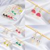 Modern Fashionable Asymmetrical Alloy Mushroom Earrings In Vibrant Colors For Women
