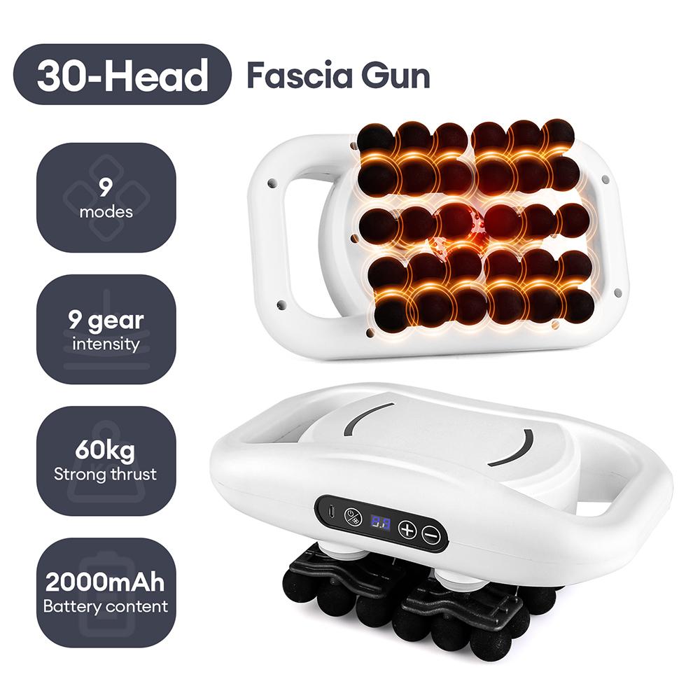 28-Heads Body Massage Gun High-Frequency Vibration Fascia Gun Back Waist Thigh Massager Neck Shoulder Massager Muscle masajeador