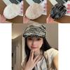 Vintage Korean Stylish Floral Embroidered Beret Hat For Summer Unisex Design