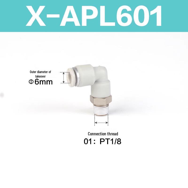 Yadake Threaded Pneumatic Elbow Fitting PL/APL Series