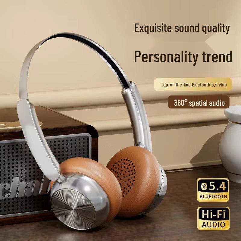 Retro American-Style Over-Ear Wireless Bluetooth Headphones, M20, with Long Battery Life