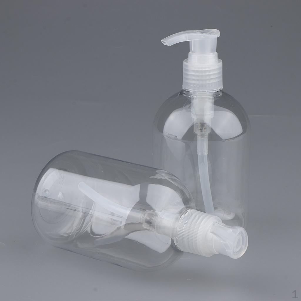 2 Makeup Liquid Empty Plastic Bottles Pump Dispenser Set