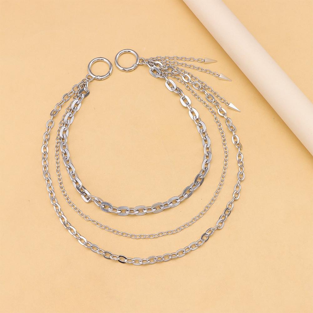 Hip Hop Metal Chain Belt With Lobster Lock For Men And Women Stylish Waist Jewelry