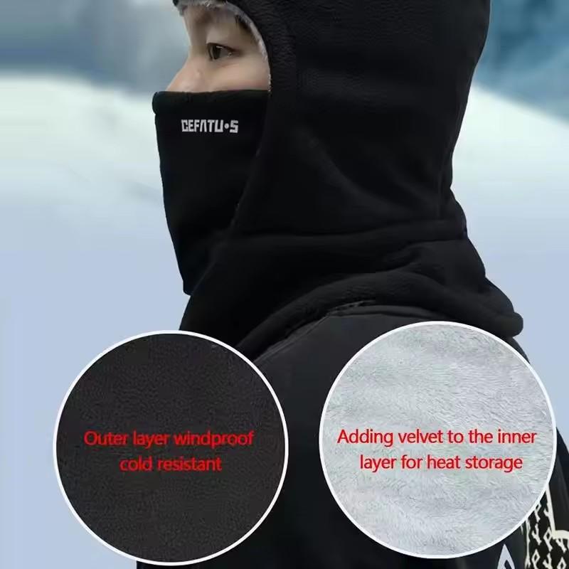 New Warm All Inclusive One-piece Hat Unisex Balaclava Face Mask Ear Protection Outdoor Cycling Sports Portable Face Mask Scarf
