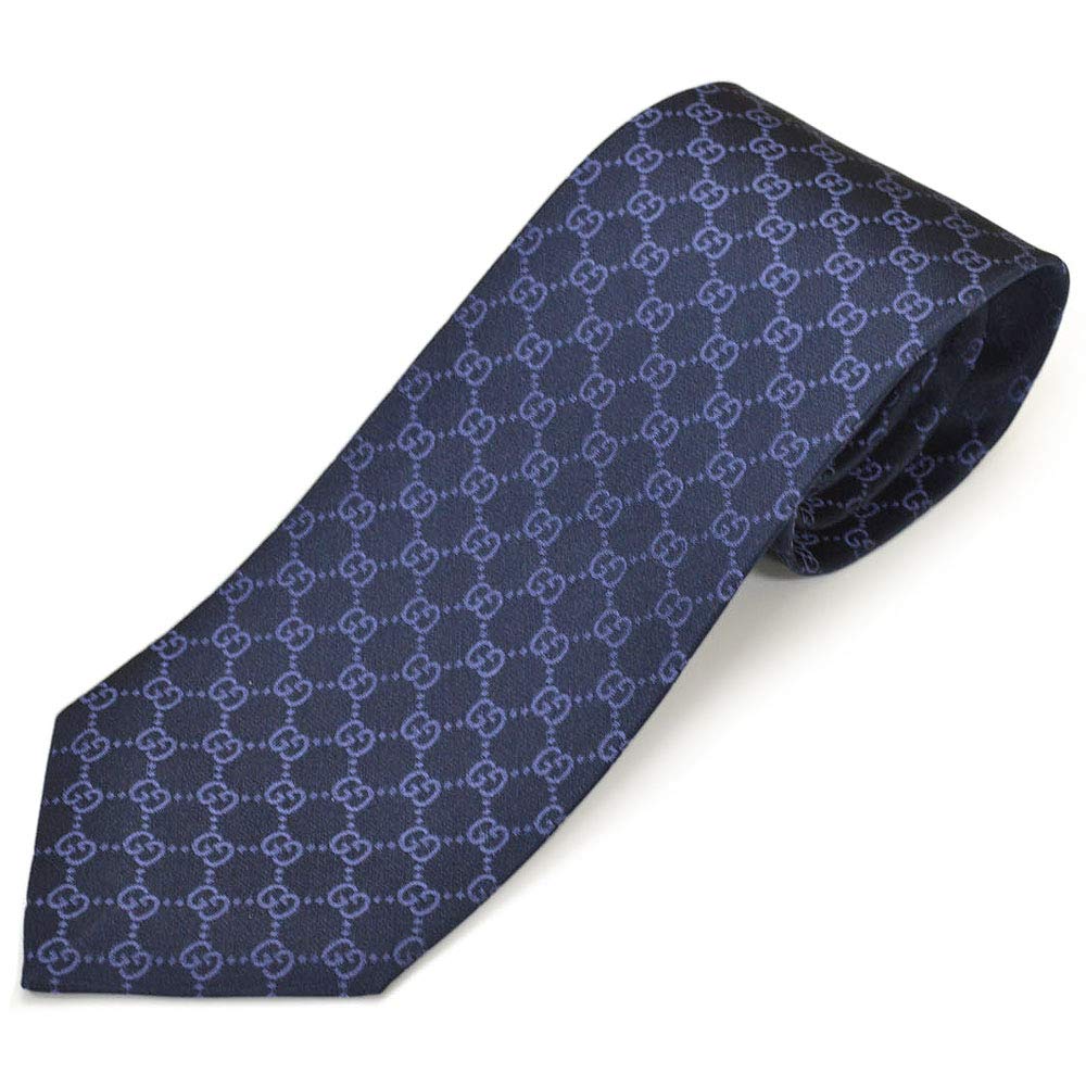 GUCCI GG FEDRA Tie in Navy