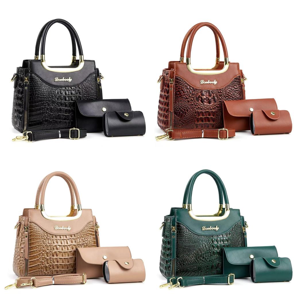 Womens Square Shape Pu Tote Bag With Inner Pockets For Casual Outings