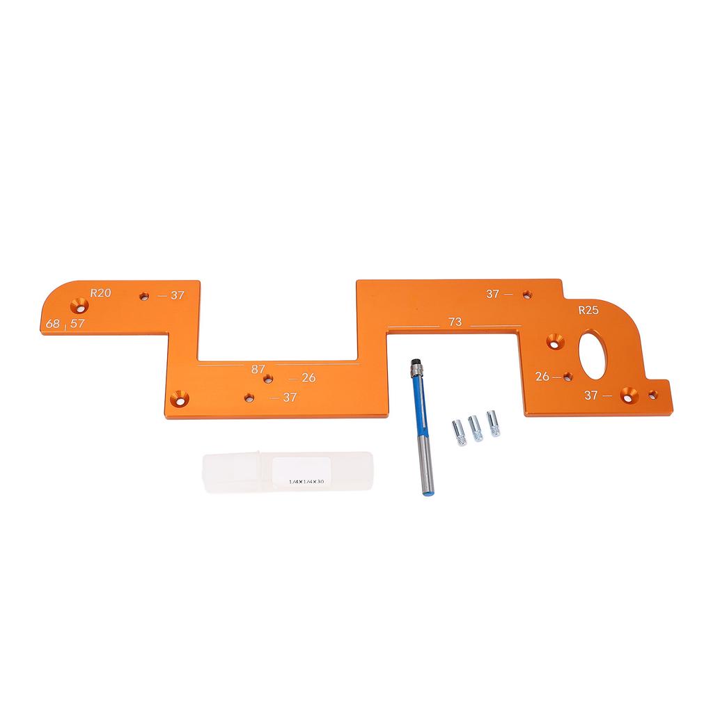 Arc Grooving Auxiliary Tool Thickened Aluminium Alloy Multipurpose Arcs Grooves Cutter Template