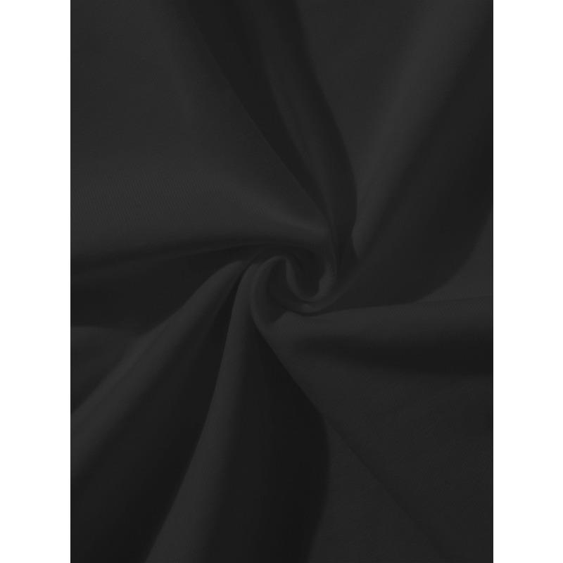 European Size Women'S Black Bold Pink Lips & Leopard Print Graphic T-Shirt - Stretchy Round Neck Short Sleeve Top, Casual Streetwear Tee for Summer