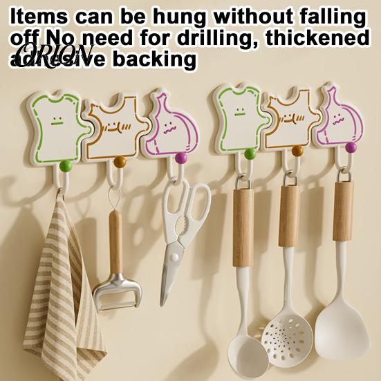 Modular Splicing Hooks for Entryway Cartoon Puzzle Key Hook, Heavy Duty Traceless Plastic Wall Hanger, Adhesive Aprons Space Saving Self Hook Spatulas