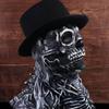 3D Skeleton Scary Mask With Brain Flower Scary Latex Mask Halloween Skeleton Prop  Halloween