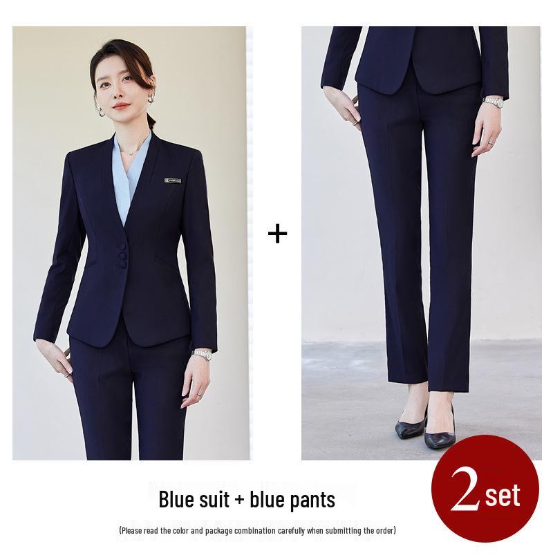 Set costum profesional de înaltă calitate pentru femei, pentru recepție hotelieră și îmbrăcăminte de lucru pentru salon de înfrumusețare