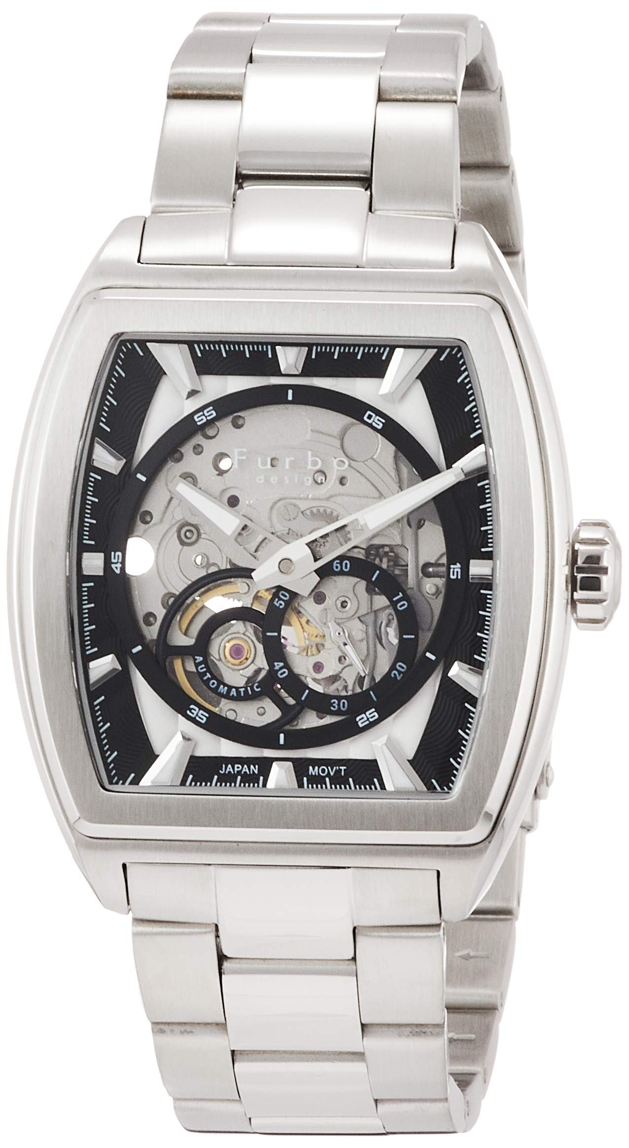 

[Fulbo Design] Мужские серебристые часы F2502BKSS