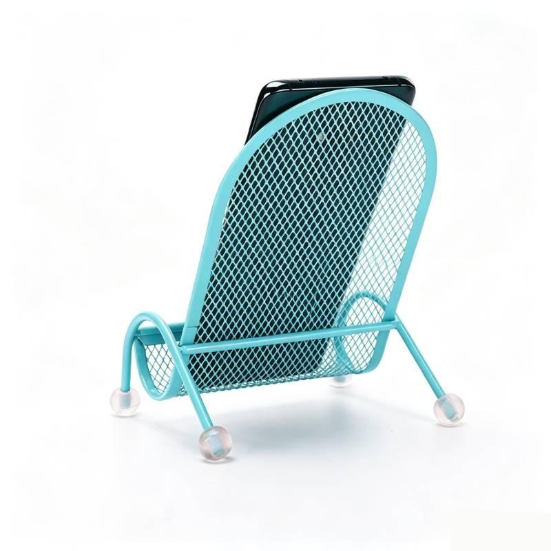 Wrought Iron Phone Stand Heavy Duty Stable Base Ergonomic Design Universal Holder for Bed Desk All Smart Phones