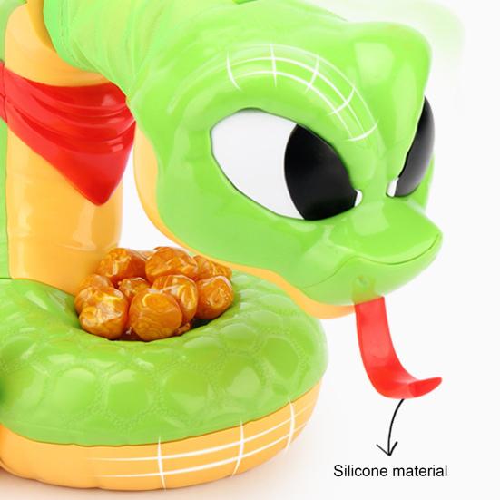 Electric Rattlesnake Play Toy for Parent-Child Interaction Rattle Robber Snake Game Tricky