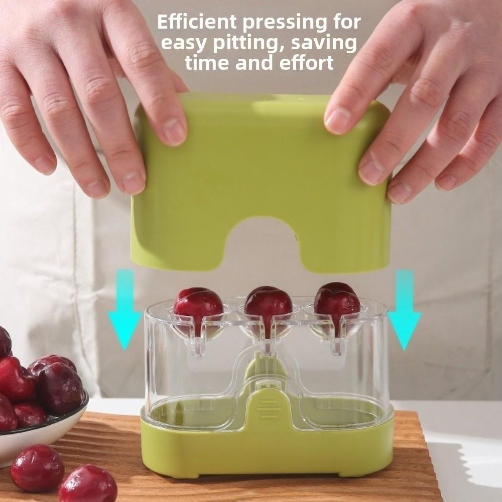 Plastic Cherry Pit Remover Efficient Cherry Slicer Portable Fruit Corer  Salad Making