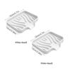 2PCS Silicone Sink Tray for Kitchen Organization - Non-Food Contact Soap Dish Holder with Drain Lip - Countertop Scrubber Drainer for Brushes