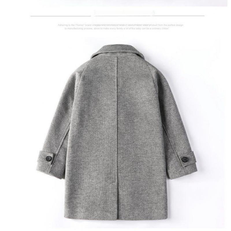 Boys' Thick Wool Coat, Autumn/Winter Children's Padded Coat