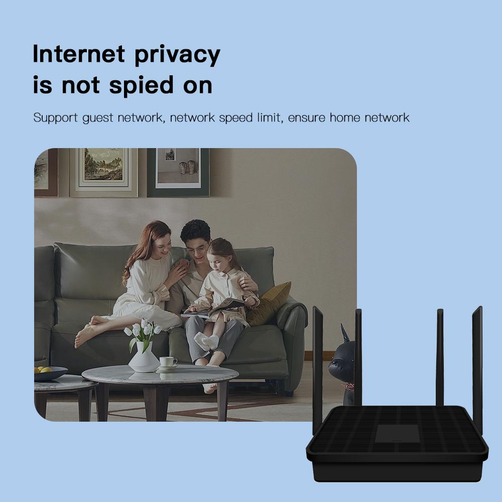 AC1200M Black European - standard Wireless Router - High - speed, Dual - band 5G, Powerful Penetration, Gigabit Ports