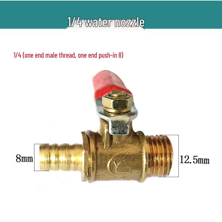 

Universal Air Compressor Double-High Nozzle, Water & Ball Valve with Bleed Function